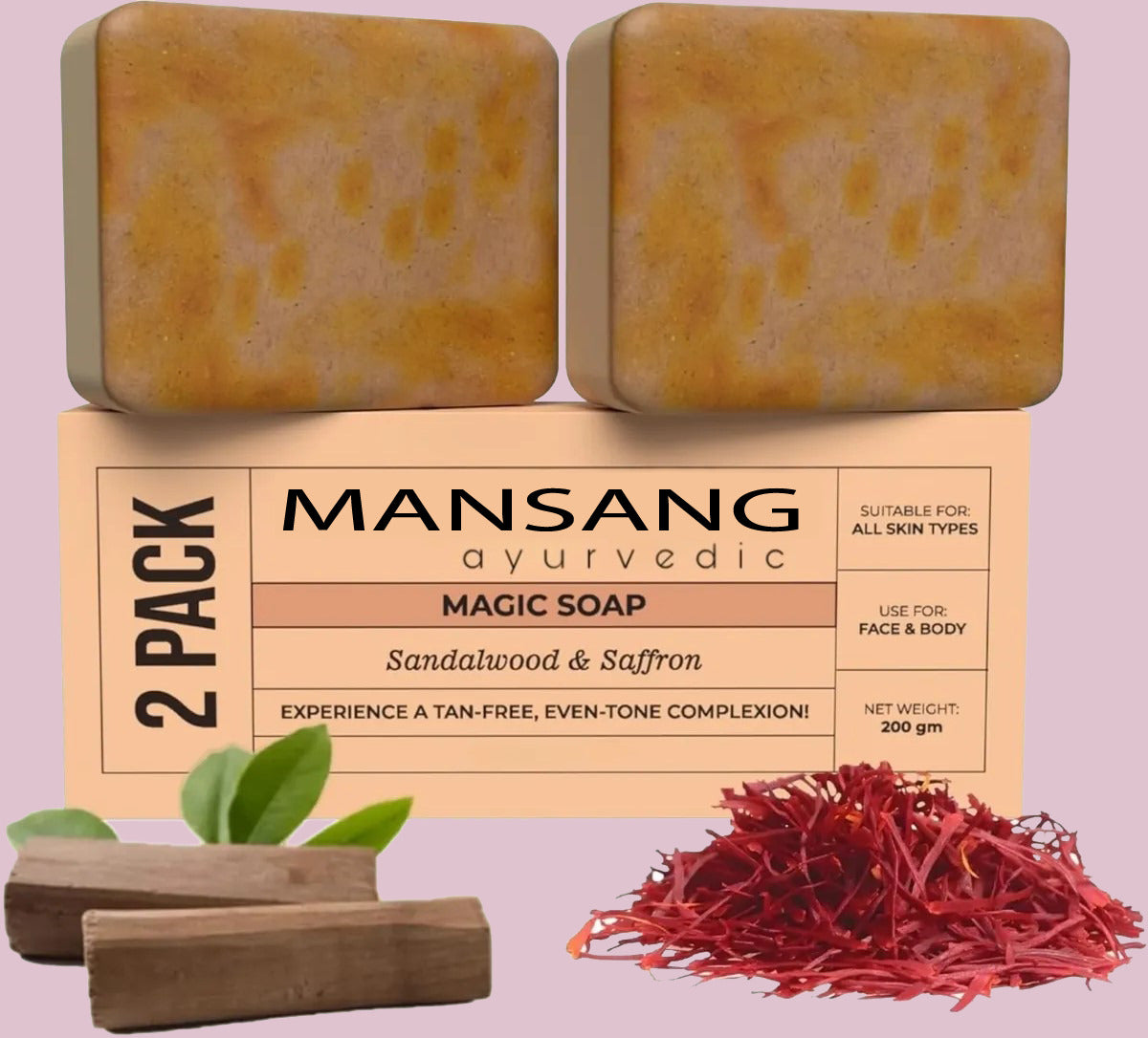 Soaps Sandalwood & Saffron Magic Soaps For Bath (Paraben Free)