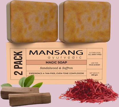 Soaps Sandalwood & Saffron Magic Soaps For Bath (Paraben Free)