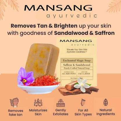 Soaps Sandalwood & Saffron Magic Soaps For Bath (Paraben Free)