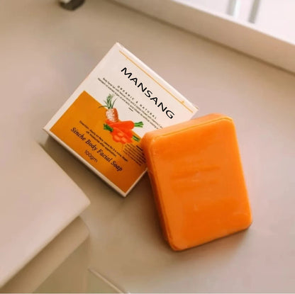 Carrot Body Soap Natural & Nourishing Gentle Cleanse, whitening & Moisturize