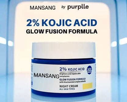 Mansang 2% Kojic Acid Night Cream Pack of 2 ( 100 gm )