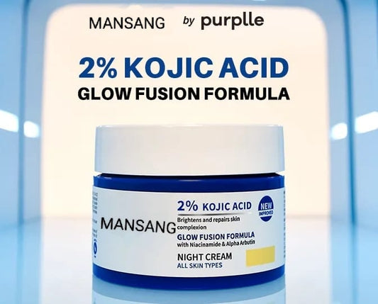 Mansang 2% Kojic Acid Night Cream Pack of 2 ( 100 gm )